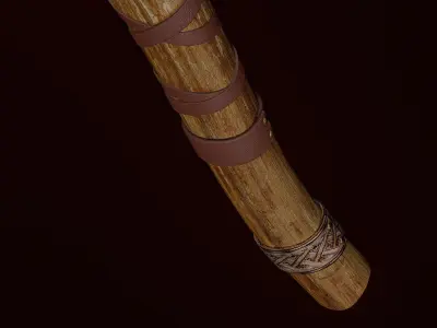 Axes Viking 01 Low-poly 3D model