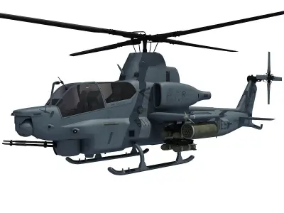 3D Military Helicopter Model set of 5 3D model