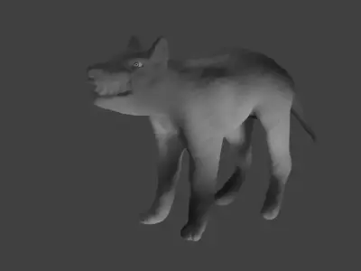 rat-wolf animal 3D model
