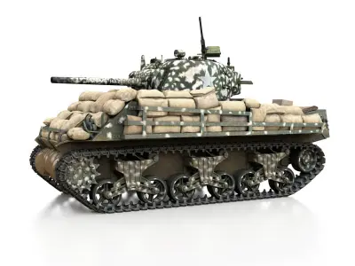 M4A3 Sherman - 25TB  3D model