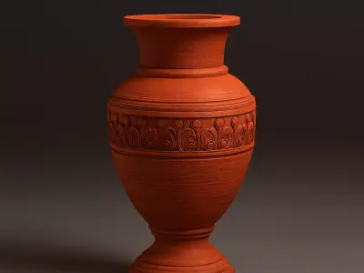 Ceramic Vase - High-Quality 3D Model for Rendering Games Low-poly 3D model