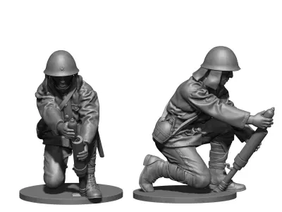 Japan soldier ww2 3D print model