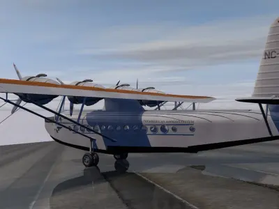 Sikorsky S-42 Pan Am Clipper 3D model
