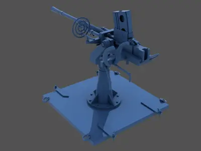 Japanese 25mm MG - Commercial license - 1-350 scale 3D print model