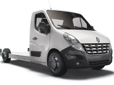 Renault Master FWD LL35 L3H1 Platform Cab 2010 3D model