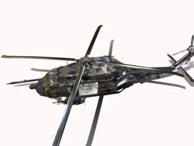 BLACK HAWKER BOPE Low-poly 3D model