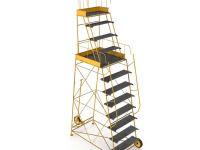 Airfield ladders HP 3D model