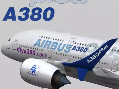 Airbus A380 Plus 2017 Home livery Low-poly 3D model