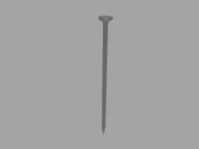 Nail low poly Low-poly 3D model