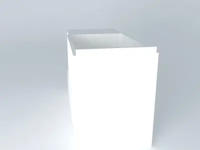 crib with dresser crib with chest crib Free 3D model