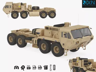 M983 HEMTT Patriot Tractor Truck 3D model