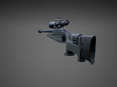 Weapons pack 01 with character animations 3D model