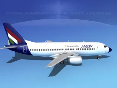 Boeing 737-300 Malev 3D model