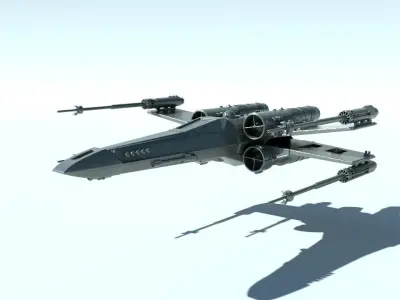 X-WING for 3Dprint 3D print model
