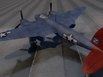 DeHavilland Mosquito PR Mk-16 - USAF 3D model