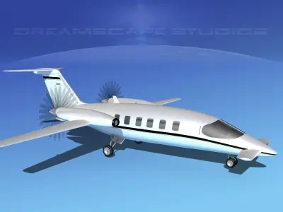 Piaggio P180 Avanti V02 3D model