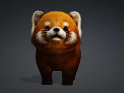 Red Panda A1 Free low-poly 3D model