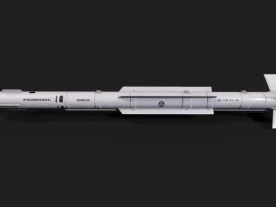 pl10 air to air missile Low-poly 3D model