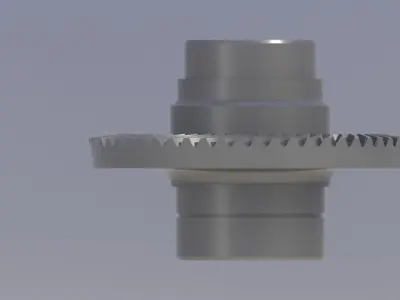 Spiral Bevel Gear Free 3D model