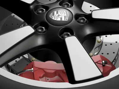 Porsche 911 50YearEditions wheel 3D model