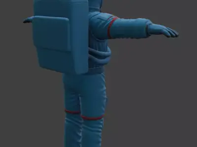 Realistic Astronaut Space Suit 3D model 14