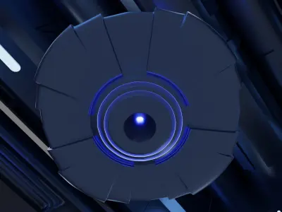 UFO 5 Rover Wheel Spaceship - Ovni - Flying Saucer 3D model