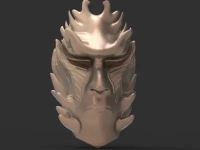African shaman mask 1 3D model