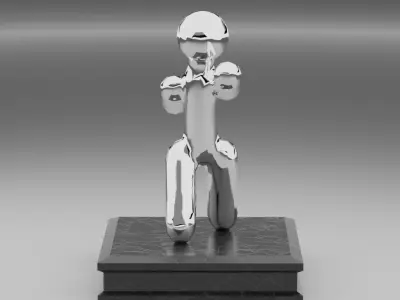 PBR Little Statue 3d Model Free low-poly 3D model