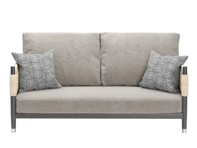 Contemporary Minimalist Sofa 3D model