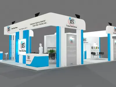 Exhibition Stand - ST0046 3D model