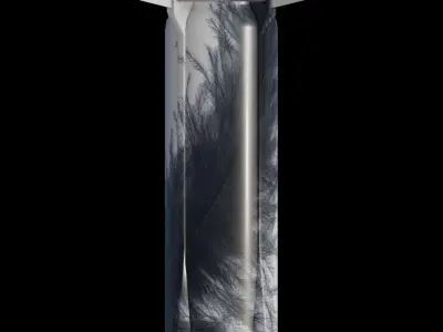 Blue Origin New Shepard Rocket Low-poly 3D model