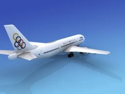 Airbus A300 Olympic 2 3D model