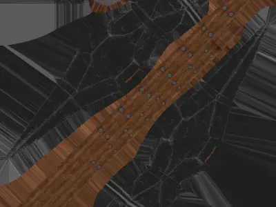 Medieval Warhammer 01 Low-poly 3D model