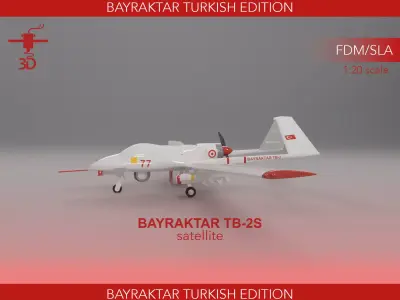 Bayraktar TB-2S Satellite HIGH QUALITY 3D PRINT MODEL 3D print model