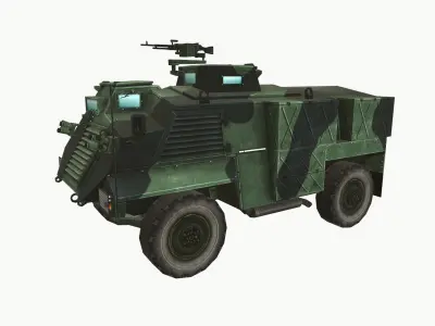 AT105 Saxon Low-poly 3D model