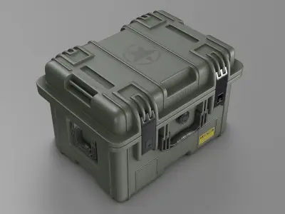 Military Crate High Poly 3D model 3D model