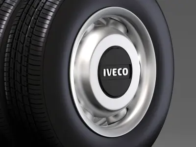 Iveco Daily Minibus rear wheel 2017 3D model
