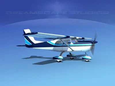 Cessna 175 Skylark V08 3D model