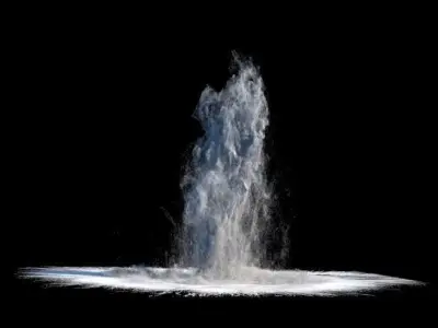 Houdini Power Asset - Waterbomb Impact Asset Tool 3D model