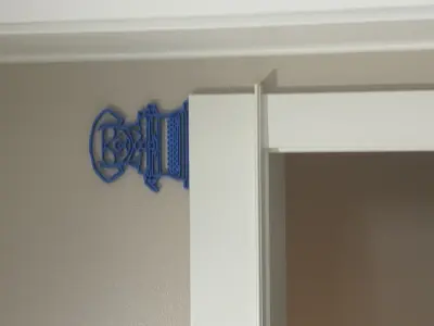 Psychedelic Dog Door Topper STL Hunter S Thompson Salvador Dali 3D print model