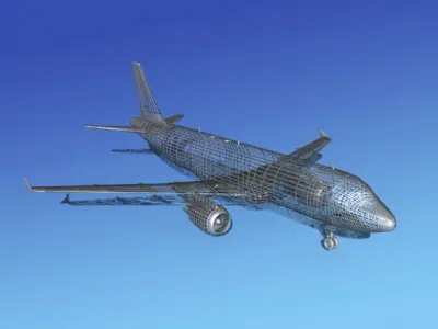 Airbus A320 Monarch 3D model