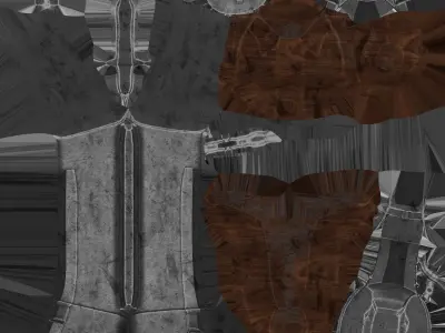 Shotgun gun Low-poly 3D model