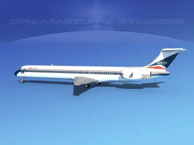 McDonnell Douglas MD-90 Delta 1 3D model