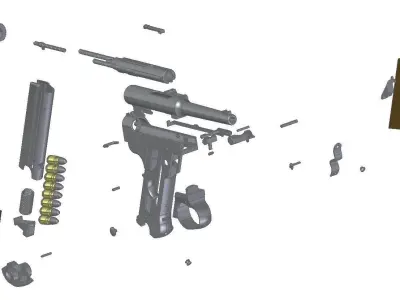 Nambu Type 14 3D model