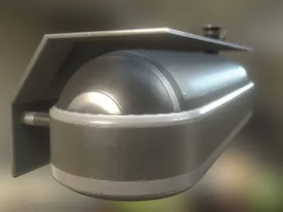 Fuel Tank Basic Version Low-poly 3D model