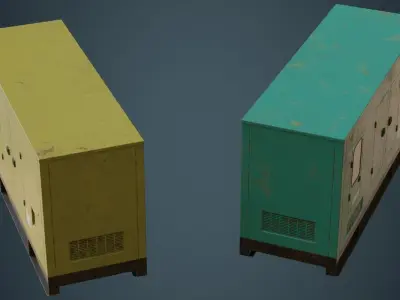 Generator 2B Low-poly 3D model