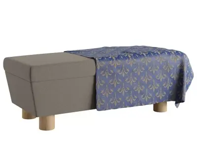 Bench Free 3D model 5