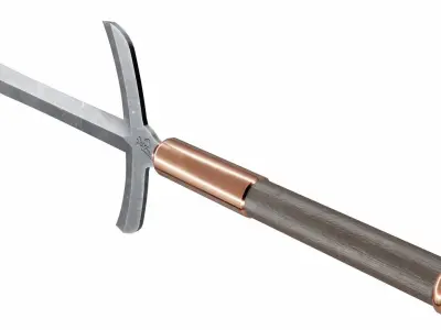 Yari spear Low-poly 3D model