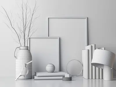 Decorative set 3D model