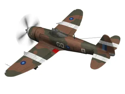 Republic P-47D Thunderbolt MK II - Jungle Queen 3D model